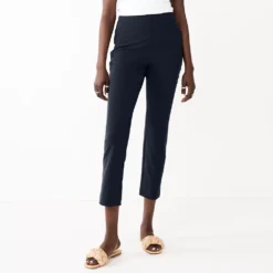 Women's Nine West Side Zip High-Waisted Skinny Ankle Pants -Deals My Glow Wardrobe Store 5570619 Sky Captain