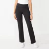 Petite Nine West Mid Rise Tummy Control Ponte Bootcut Pants -Deals My Glow Wardrobe Store 5573842 Mineral Black