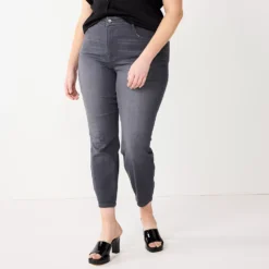 Plus Size Nine West Slimming Skinny Jeans -Deals My Glow Wardrobe Store 5574799 Gray
