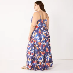 Plus Size Nine West Asymmetrical Tiered Maxi Dress -Deals My Glow Wardrobe Store 5576100 ALT