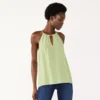 Women's Nine West High Neck Keyhole Tank