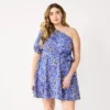 Plus Size Nine West Asymmetrical Fit & Flare Dress -Deals My Glow Wardrobe Store 5578106 Brushy Animal