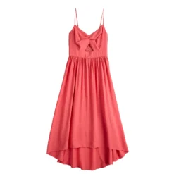 Women's Nine West Twist Front High-Low Midi Dress -Deals My Glow Wardrobe Store 5578664 ALT5