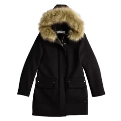 Women's Nine West Faux-Fur Hood Quilted Duffle Coat -Deals My Glow Wardrobe Store 5578770 ALT5