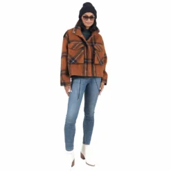 Women's Nine West Bomber Shacket -Deals My Glow Wardrobe Store 5578771 ALT3