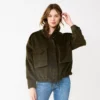 Women's Nine West Bomber Shacket -Deals My Glow Wardrobe Store 5578771 Army