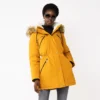 Women's Nine West Sherpa Trim Parka Coat -Deals My Glow Wardrobe Store 5578773 Marigold