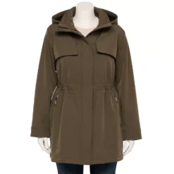 Plus Size Nine West Hood Anorak Softshell Jacket