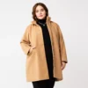 Plus Size Nine West Faux-Wool Car Coat 2 Plus Size Nine West Faux-Wool Car Coat -Deals My Glow Wardrobe Store 5578776 Light Camel