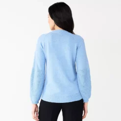 Women's Nine West Texture Sleeve Sweater -Deals My Glow Wardrobe Store 5586482 ALT