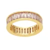Nine West Simulated Crystal Baguette Ring -Deals My Glow Wardrobe Store 5596035