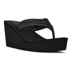 Nine West Spins Women's Platform Sandals -Deals My Glow Wardrobe Store 5608117 Black