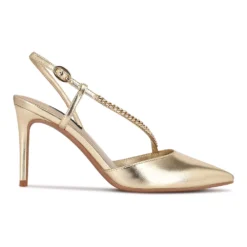 Nine West Gisha Women's Chain Link High Heel Dress Pumps -Deals My Glow Wardrobe Store 5618718 ALT