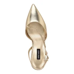 Nine West Gisha Women's Chain Link High Heel Dress Pumps -Deals My Glow Wardrobe Store 5618718 ALT3