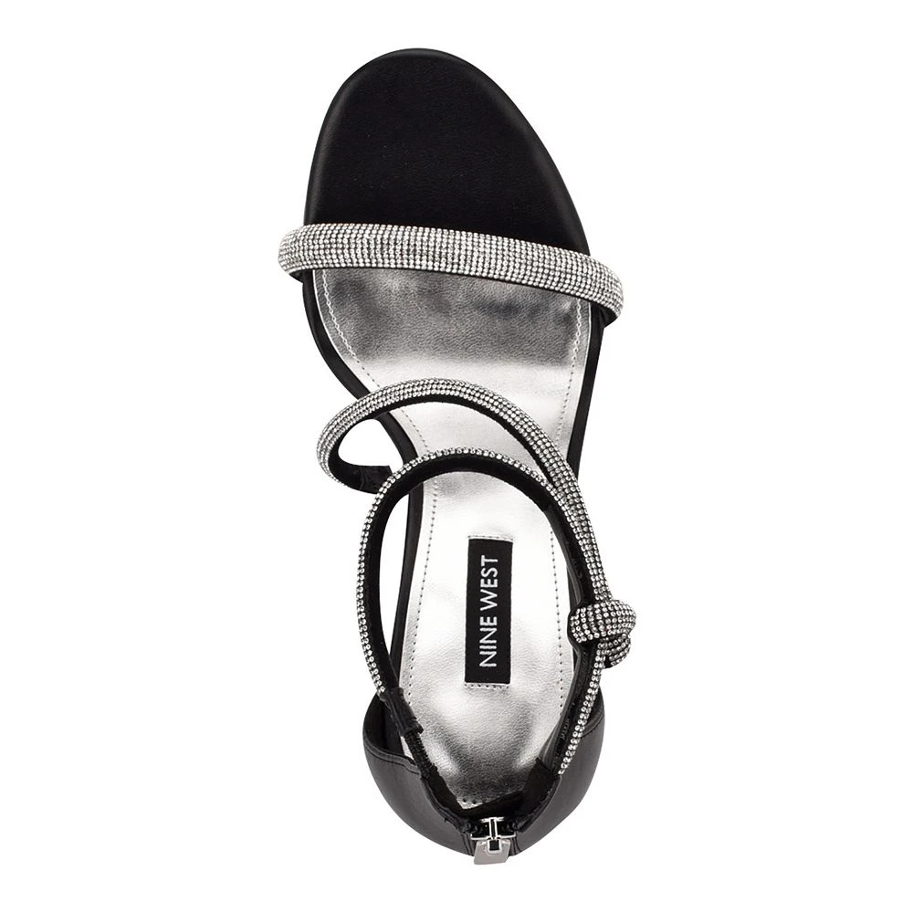 Nine West Lavern Women's Strappy Rhinestone Dress Sandals 8 Nine West Lavern Women's Strappy Rhinestone Dress Sandals - Image 6