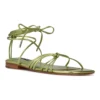 Nine West Minus Women's Strappy Sandals -Deals My Glow Wardrobe Store 5623731 Metallic Green