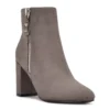 Nine West Trike Women's Block Heel Ankle Boots -Deals My Glow Wardrobe Store 5625101 Dark Gray