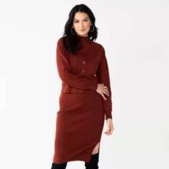 Women's Nine West Short Knit Cardigan -Deals My Glow Wardrobe Store 5651503 Cherry Merlot