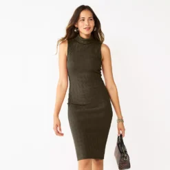 Women's Nine West Turtleneck Bodycon Dress -Deals My Glow Wardrobe Store 5662329 Olive Landis