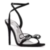 Nine West Marry Women's Dress Sandals -Deals My Glow Wardrobe Store 5663787 Black Satin