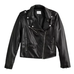 Women's Nine West Faux-Leather Moto Jacket -Deals My Glow Wardrobe Store 5676864 ALT5