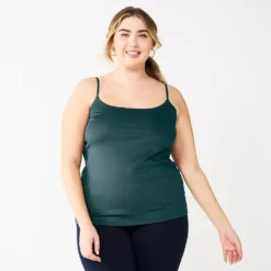 Plus Size Nine West Sculpt Cami -Deals My Glow Wardrobe Store 5684807 Lavish Green