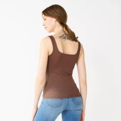 Women's Nine West Sculpt Squareneck Tank -Deals My Glow Wardrobe Store 5685034 ALT