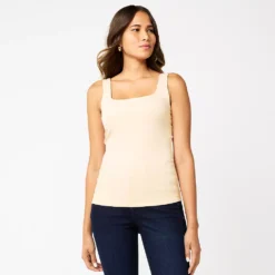 Women's Nine West Sculpt Squareneck Tank