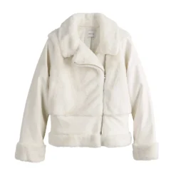 Women's Nine West Faux-Fur Faux-Leather Moto Jacket -Deals My Glow Wardrobe Store 5685792 ALT5