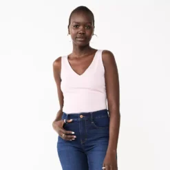 Women's Nine West Sculpt V-Neck Bodysuit -Deals My Glow Wardrobe Store 5686001 Lilac Bellflower