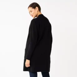 Women's Nine West Jacquard Long Cardigan -Deals My Glow Wardrobe Store 5692188 ALT