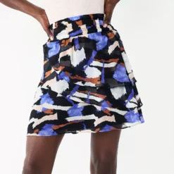 Petite Nine West Easy Ruffle Skirt