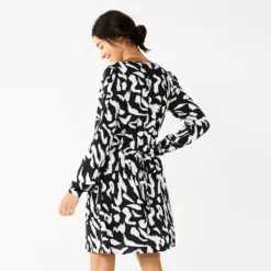 Women's Nine West Knot-Back Long Sleeve Dress -Deals My Glow Wardrobe Store 5706383 ALT