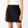 Women's Nine West Self Belt Mini Skirt -Deals My Glow Wardrobe Store 5710338