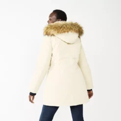 Women's Nine West Hooded Sherpa & Quilted Puffer Coat -Deals My Glow Wardrobe Store 5725589 ALT