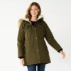 Women's Nine West Hooded Sherpa & Quilted Puffer Coat -Deals My Glow Wardrobe Store 5725589 Green