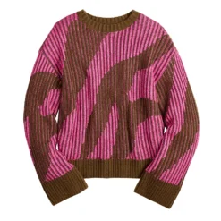 Women's Nine West Patterned Crewneck Sweater -Deals My Glow Wardrobe Store 5731865 ALT5