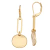 Nine West Gold Tone Wavy Double Drop Earrings -Deals My Glow Wardrobe Store 5735940
