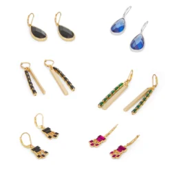 Nine West Gold Tone Black Teardrop Earrings -Deals My Glow Wardrobe Store 5736982 ALT9