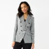 Women's Nine West Double Breasted Blazer -Deals My Glow Wardrobe Store 5766225 Micro Check