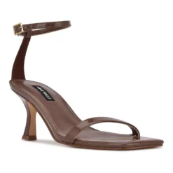 Nine West Ripe Women's Heeled Sandals -Deals My Glow Wardrobe Store 5766975 Brown Patent