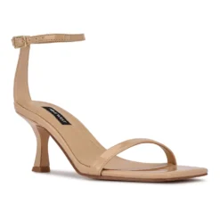 Nine West Ripe Women's Heeled Sandals -Deals My Glow Wardrobe Store 5766975 Light Natural Patent