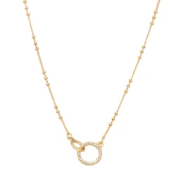 Nine West Interlocking Circle Necklace