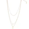 Nine West Gold Tone 3 Row Pendant Necklace -Deals My Glow Wardrobe Store 5770327