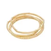Nine West Gold Tone 3 Row Stretch Bracelet -Deals My Glow Wardrobe Store 5770334