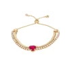 Nine West Gold Tone Heart Slider Bracelet