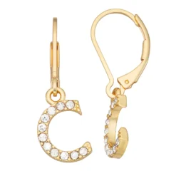 Nine West Initial "C" Drop Earrings