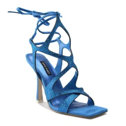 Nine West Alanah Women's Dress Sandals -Deals My Glow Wardrobe Store 5773539 Medium Blue
