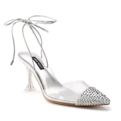 Nine West Haina Women's Ankle Wrap Rhinestone High Heels