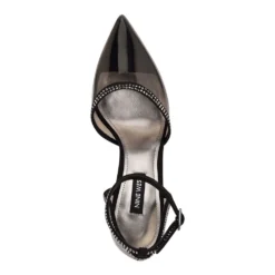 Nine West Tootsie Women's Ankle Strap Rhinestone High Heels -Deals My Glow Wardrobe Store 5776709 ALT3